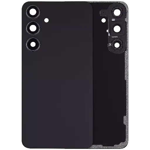 [SP-S24P-BCV-BLK-ONYX] Back Cover Glass With Camera Lens For Samsung Galaxy S24 Plus 5G (No Logo) (Onyx Black)