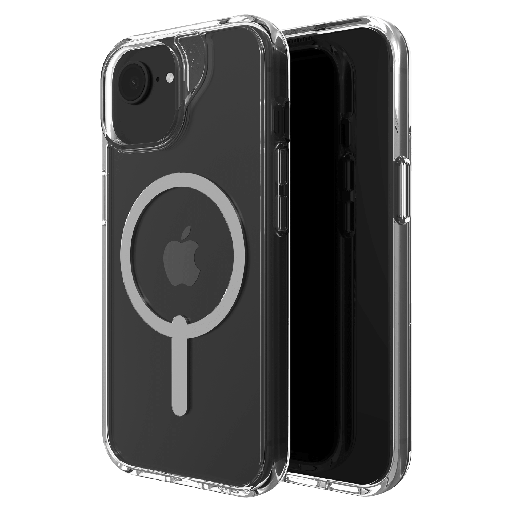[702318190] Zagg - Crystal Palace Snap Magsafe Case For Apple Iphone 16e   /   Iphone 15   /   Iphone 14   /   Iphone 13 - Clear