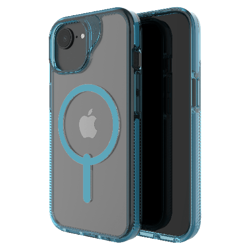 [702318195] Zagg - Santa Cruz Snap Magsafe Case For Apple Iphone 16e   /   Iphone 15   /   Iphone 14   /   Iphone 13 - Retro Blue