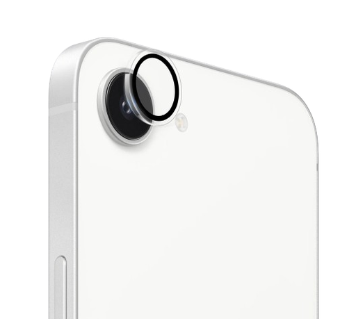 [TG-I16E-RCL-CL] Ring Camera Lens w/HD Tempered Glass  for iPhone 17e / 16e (Clear) (1 Pc)