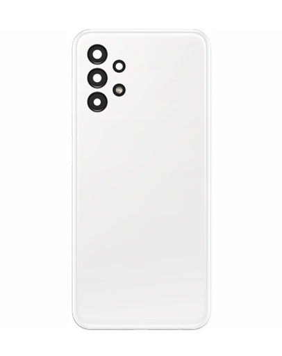 [SP-A135-BCVGWCL-NO-WH] Back Cover Glass With Camera Lens For Samsung Galaxy A13 (A135 / 2022) (No Logo) (White)