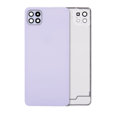 [SP-A226-BCVGWCL-NO-VLT] Back Cover Glass With Camera Lens For Samsung Galaxy A22 5G (A226 / 2021) (No Logo) (Violet)