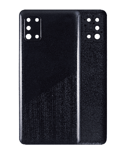 [SP-A315-BCVGWCL-NO-BK] Back Cover Glass With Camera Lens For Samsung Galaxy A31 (A315 / 2020) (No Logo) (Prism Crush Black)