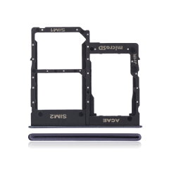 [SP-A315-DSCT-BK] Dual Sim Card Tray For Samsung Galaxy A31 (A315 / 2020) (Prism Crush Black) (Premium)