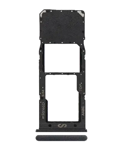 [SP-A125-SST-BLK] Single Sim Card Tray For Samsung Galaxy A12 (A125 / 2020) (Black)