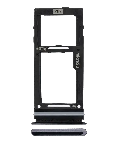 [SP-A526-SST-BLK] Single Sim Card Tray For Samsung Galaxy A52 4G (A525 / 2021) / 5G (A526 / 2021) A52S 5G (A528 / 2021) (Awesome Black)