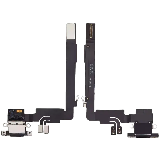 [SP-I16PM-CP-BLK] Charging Port Flex Cable For iPhone 16 Pro Max (Premium) (Black Titanium)