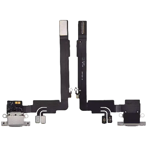 [SP-I16PM-CP-WH] Charging Port Flex Cable For iPhone 16 Pro Max (Premium) (White Titanium)