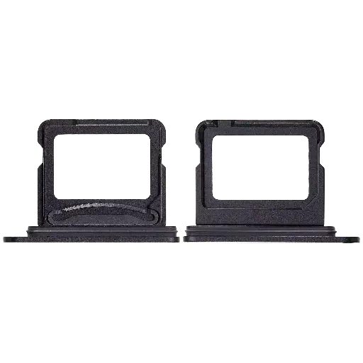 [SP-I16-DSCT-BK] Dual Sim Card Tray For iPhone 16 / 16 Plus (Black) (Premium)