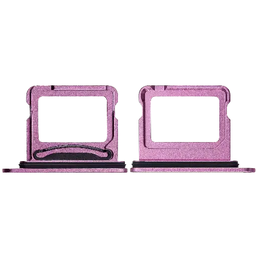 [SP-I16-DSCT-PNK] Dual Sim Card Tray For iPhone 16 / 16 Plus (Pink) (Premium)