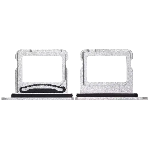 [SP-I16-DSCT-WH] Dual Sim Card Tray For iPhone 16 / 16 Plus (White) (Premium)
