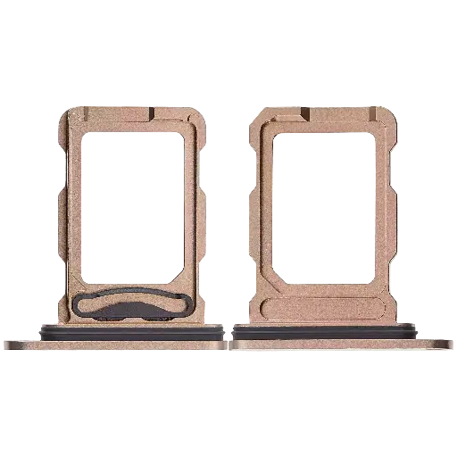 [SP-I16P-DSCT-DST] Dual Sim Card Tray For iPhone 16 Pro / 16 Pro Max (Desert Titanium) (Premium)