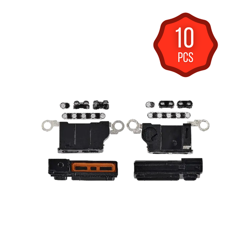[SP-I16PM-LSMM-BLK-10] Loudspeaker / Mic Mesh For iPhone 16 Pro Max (Black Titanium) (10 Pack)