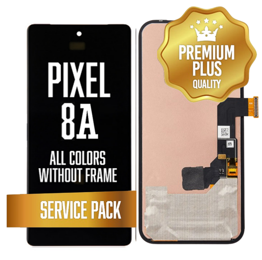 [LCD-GP8A-SP-BK] LCD Assembly for Google Pixel 8A Without Frame (With Fingerprint Sensor) - All Colors (Service Pack)