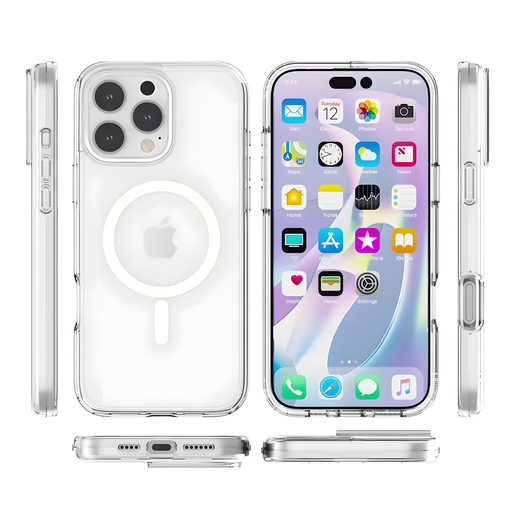 [CS-I16PM-MTSC-CLR] Transparent Color Case with Magsafe for iPhone 16 Pro Max -Clear