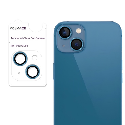 [PP-I13-RCL-BL] Prisma Pro Shield - Ring Camera Lens w/HD Tempered Glass  for iPhone 13 / 13 Mini (Blue)