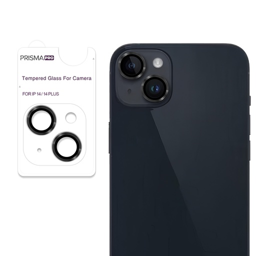 [PP-I14-RCL-MD] Prisma Pro Shield - Ring Camera Lens w/HD Tempered Glass  for iPhone 14 / 14 Plus (Midnight)