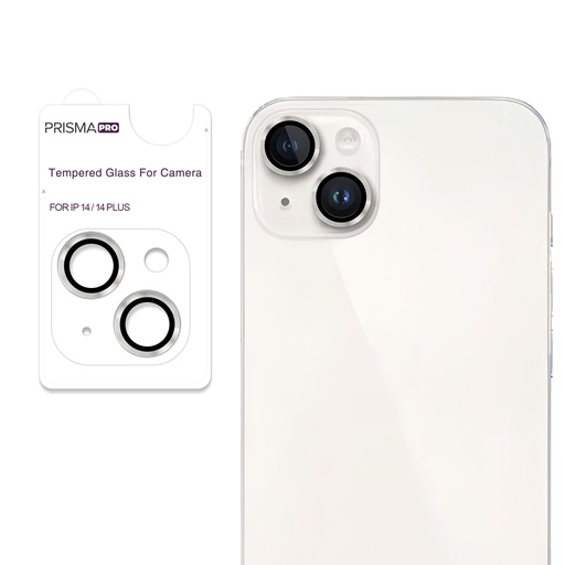 [PP-I14-RCL-ST] Prisma Pro Shield - Ring Camera Lens w/HD Tempered Glass  for iPhone 14 / 14 Plus (Starlight)