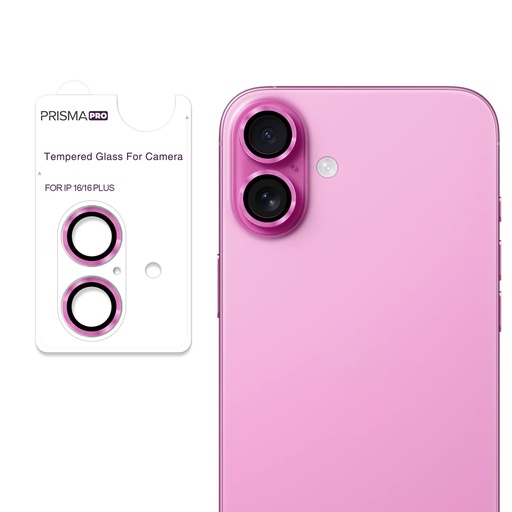 [PP-I16-RCL-PU] Prisma Pro Shield - Ring Camera Lens w/HD Tempered Glass  for iPhone 16 / 16 Plus (Purple)