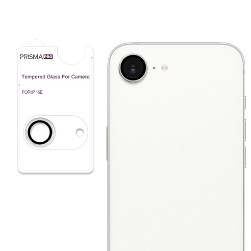 [PP-I16E-RCL-CL] Prisma Pro Shield - Ring Camera Lens w/HD Tempered Glass  for iPhone 17e / 16e (Clear)