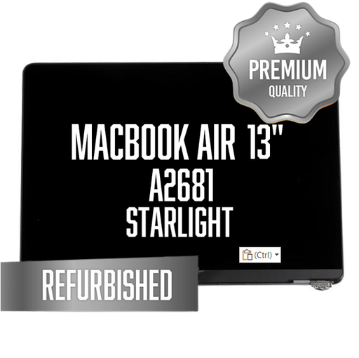 [LCD-MB-A2681-ST-OEM] Complete LCD Assembly set for MacBook Air 13" (A2681 / Mid 2022) - Refurbished (Starlight)