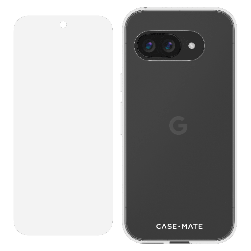 [CM055826-06] Case-mate - Protection Pack Tough Case And Glass Screen Protector For Google Pixel 9a - Clear
