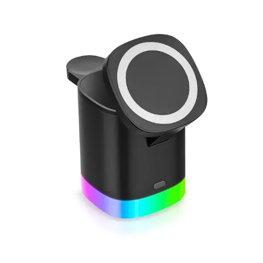 [EL-TT-CM-13-BK] RCA 3-in-1 Wireless Charging Station for iPhone, Apple Watch & AirPods