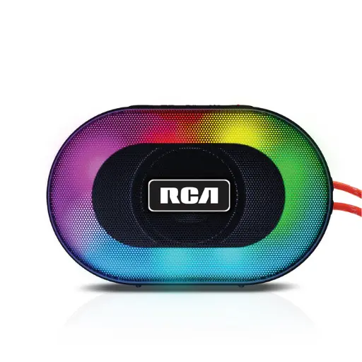 [EL-TT-DISCO-101] RCA IP5 Disco-101 Water-Resistant Bluetooth Speaker with 5W Output, LED Mode