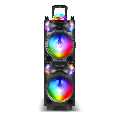 [EL-TT-STAGE-208] RCA STAGE-208 Dual 8" Dynamic Bluetooth Speaker - Powerful Sound & Compact Design