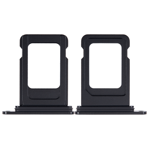 [SP-I15-DSCT-BK] Dual Sim Card Tray For iPhone 15 / 15 Plus (Black) (Premium)