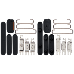 [SP-I15-HBPVS-BK] Hard Buttons (Power / Volume / Switch) For iPhone 15 / 15 Plus (Black) (Premium)