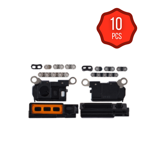 [SP-I15PM-LSMM-10P-BK] Loud Speaker / Mic Mesh For iPhone 15 Pro Max (Black Titanium) (10 Pack) (Premium)