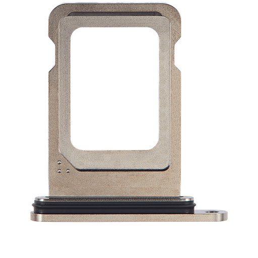 [SP-I15P-SSCT-NAT] Single Sim Card Tray For iPhone 15 Pro / 15 Pro Max (Natural Titanium) (Premium)
