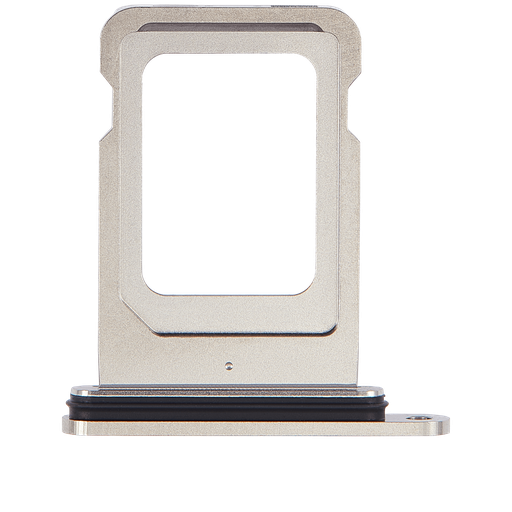 [SP-I15P-SSCT-WH] Single Sim Card Tray For iPhone 15 Pro / 15 Pro Max (White Titanium) (Premium)