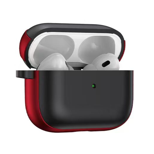 [CS-AP4-CBR-BKRD] Colored Border Case for AirPods (4th Gen) - Black Red
