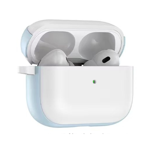 [CS-AP4-CBR-WHBL] Colored Border Case for AirPods (4th Gen) - White Blue