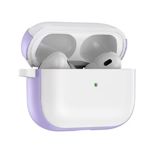 [CS-AP4-CBR-WHLL] Colored Border Case for AirPods (4th Gen) -  White Lilac