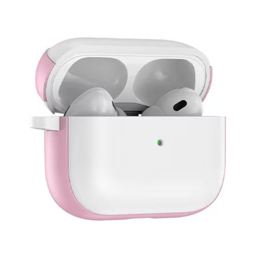 [CS-AP4-CBR-WHPN] Colored Border Case for AirPods (4th Gen) - White Pink