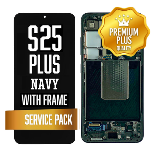 [LCD-S25P-WF-SP-NA] OLED Assembly for Samsung Galaxy S25 Plus With Frame - Navy / Dark Blue (Service Pack)