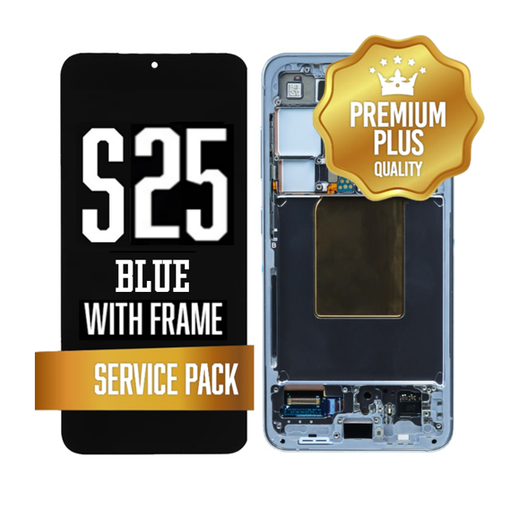 [LCD-S25-WF-SP-BL] OLED Assembly for Samsung Galaxy S25 With Frame - Icy Blue (Service Pack)