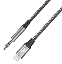 [ACE-OTN-131] Onten USB L to Aux Cable (Gray) (6 ft)