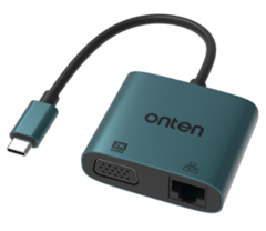 [ACE-OTN-289] Onten 2in1 TYPE C to AUX + Charging Converter (With Chip)