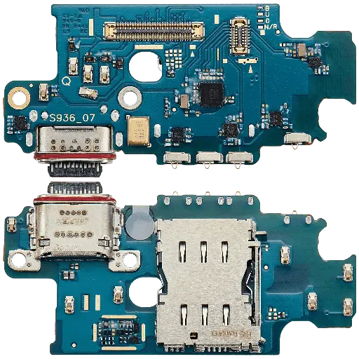 [SP-S25P-CPBWSCR-INTB] Charging Port Board With Sim Card Reader For Samsung Galaxy S25 Plus 5G (S936B) (International Version) (Premium)