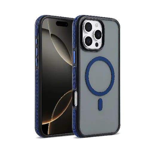 [CS-I15P-PBC-DB]  Polarized Bumper Case with Magsafe for iPhone 15 Pro - Dark Blue