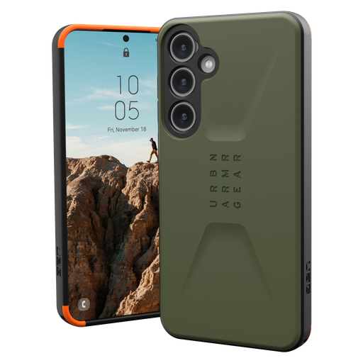[214438117272] Urban Armor Gear Uag - Civilian Case For Samsung Galaxy S24 Plus - Olive Drab