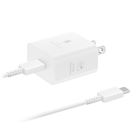 [EP-T2510XWEGUS] Samsung - 25w Usb C Wall Charger And Cable - White
