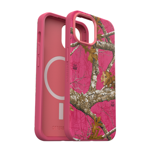 [77-93394] Otterbox - Symmetry Graphics Magsafe Case For Apple Iphone 15   /  Iphone 14  /  Iphone 13 - Flamingo Pink