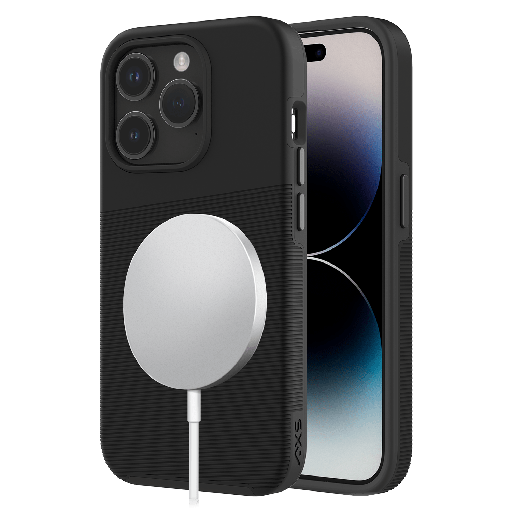 [IPPTPM3120] Axs - Protech Plus Magsafe Case For Apple Iphone 15 Pro - Black
