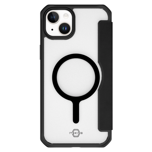 [AP5N-HYFMA-BKRL] Itskins - Hybridr Folio Magsafe Case For Apple Iphone 15  /  Iphone 14  /  Iphone 13 - Black