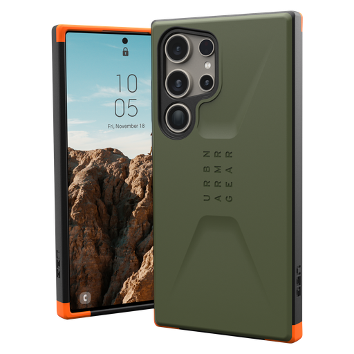 [214439117272] Urban Armor Gear Uag - Civilian Case For Samsung Galaxy S24 Ultra - Olive Drab